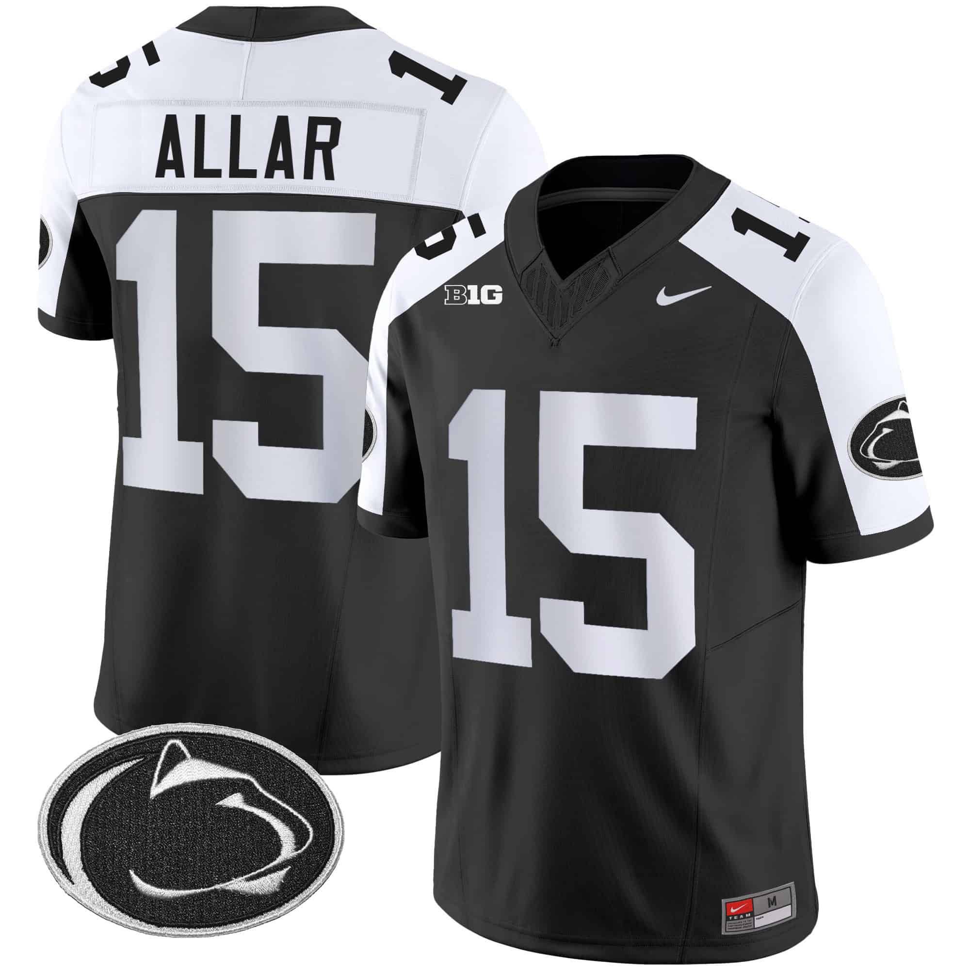 Men Penn State Nittany Lions #15 Allar Black 2024 Nike Vapor Limited NCAA Jersey